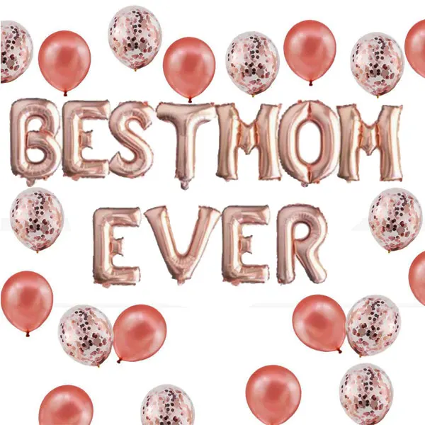 Globos para el d&iacute;a de la madre, pancarta de 16 pulgadas, globos para el d&iacute;a de la madre, cumplea&ntilde;os, fiesta del D&iacute;a de la madre, eventos-0