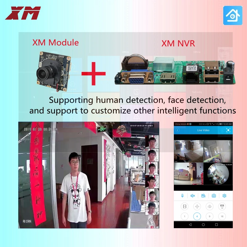 IP-камера XM AI 3 0 M H.265 + с интеллектуальным анализом CMOS SC3335 1/2 дюйма - купить по