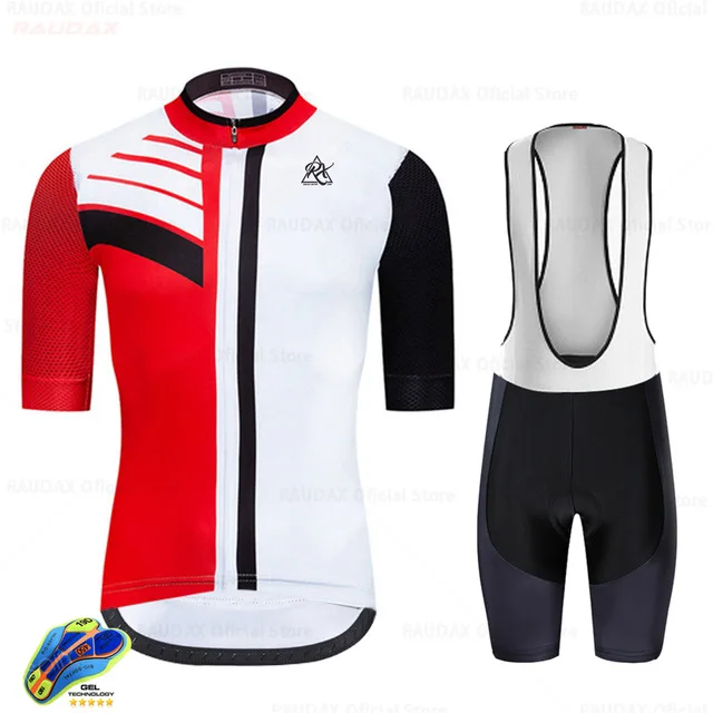 

Raudax Men Cycling Jersey Pro Team Factory Quick Dry Cycling Clothing Racing Sport Mtb Bicycle Jersey Triathlon Bicycle Uniform