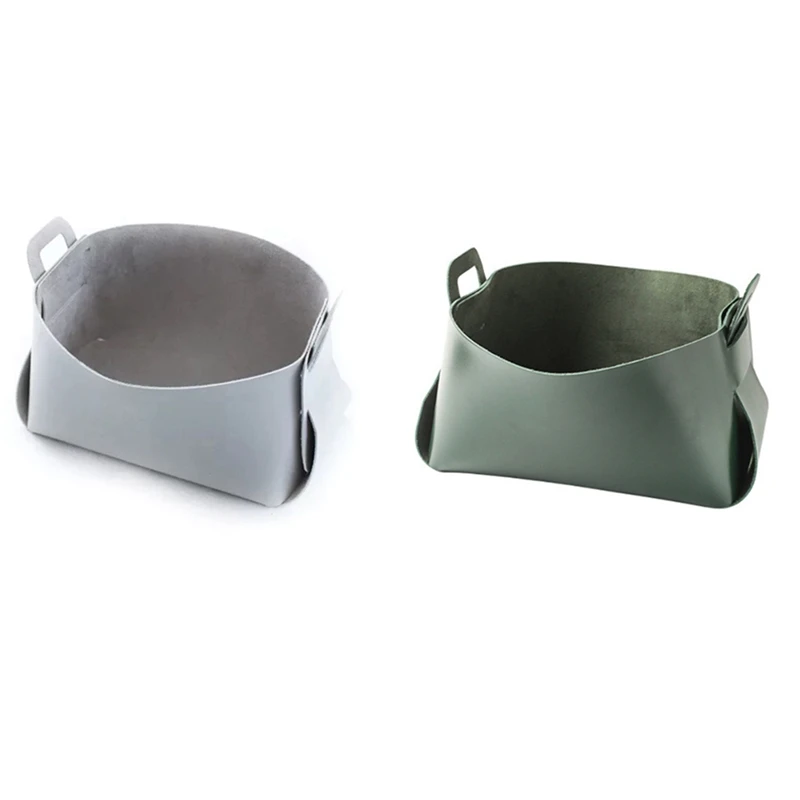 

2 шт., настольная кожаная коробка для хранения косметики и помады