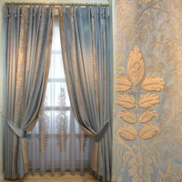 luxury splicing chenille grace custom american luxurious french curtains for living room bedroom neo classical velvet curtains
