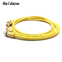 haldane pair mca 103 gold plated rca audio cable 2x rca male to male interconnect audio cable with vdh van den hul 102 mk iii