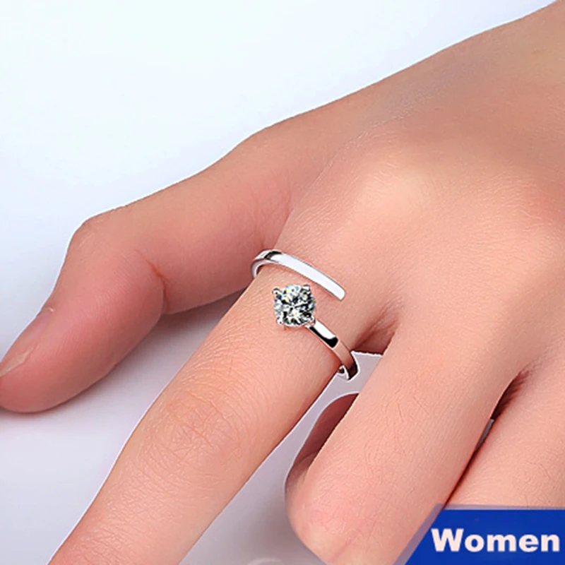 Подлинное CZ обручальное кольцо для свадьбы модные обручальные кольца женщин и