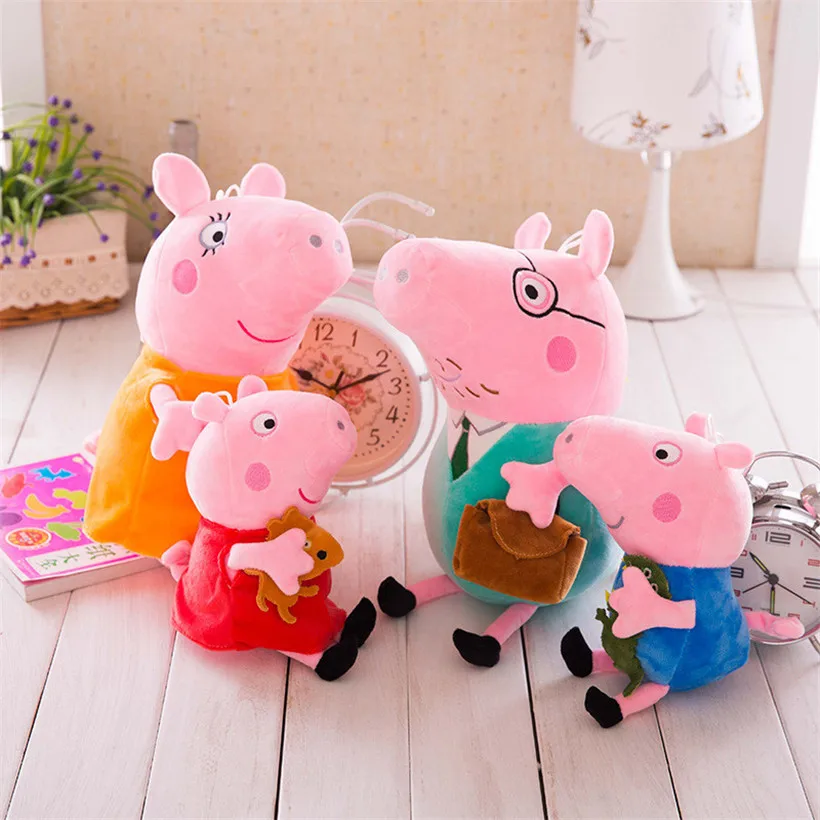 19cm genuine peppa pig pink sister George plush toy and pet teddy bear / dinosaur boy girl birthday gift | Игрушки и хобби