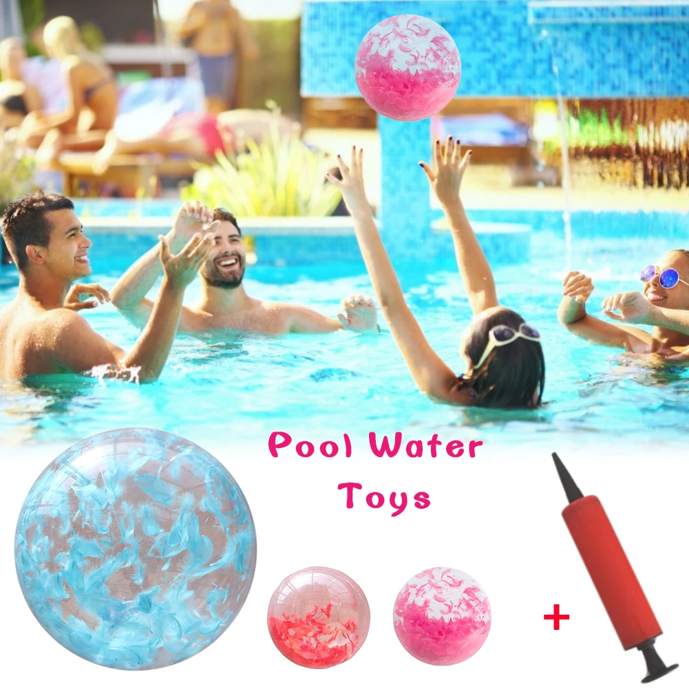 

Summer Inflatable Beach Ball Outdoor Swimming Pool Toys Play Ball Swimming Toy Water Game Sports Water Bouncing Ball For Kids