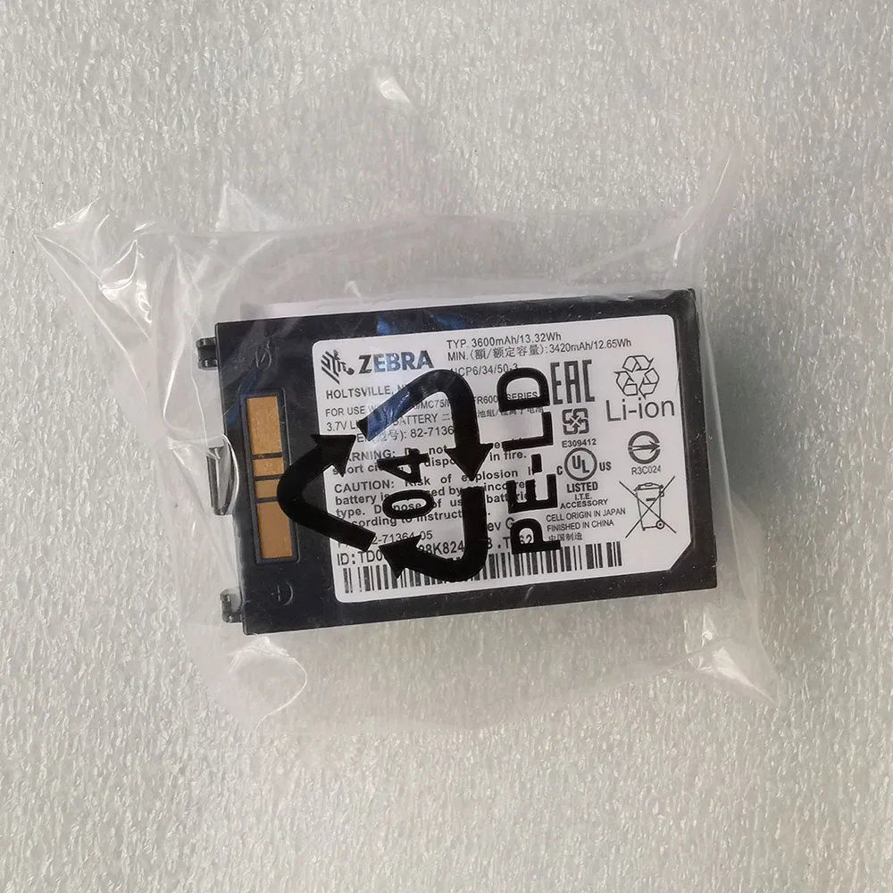 Оригинальный аккумулятор 3600 мАч для ZEBRA symbol motorola MC70 MC75 MC7090 MC7094 82-71364-05 MC75A0 |