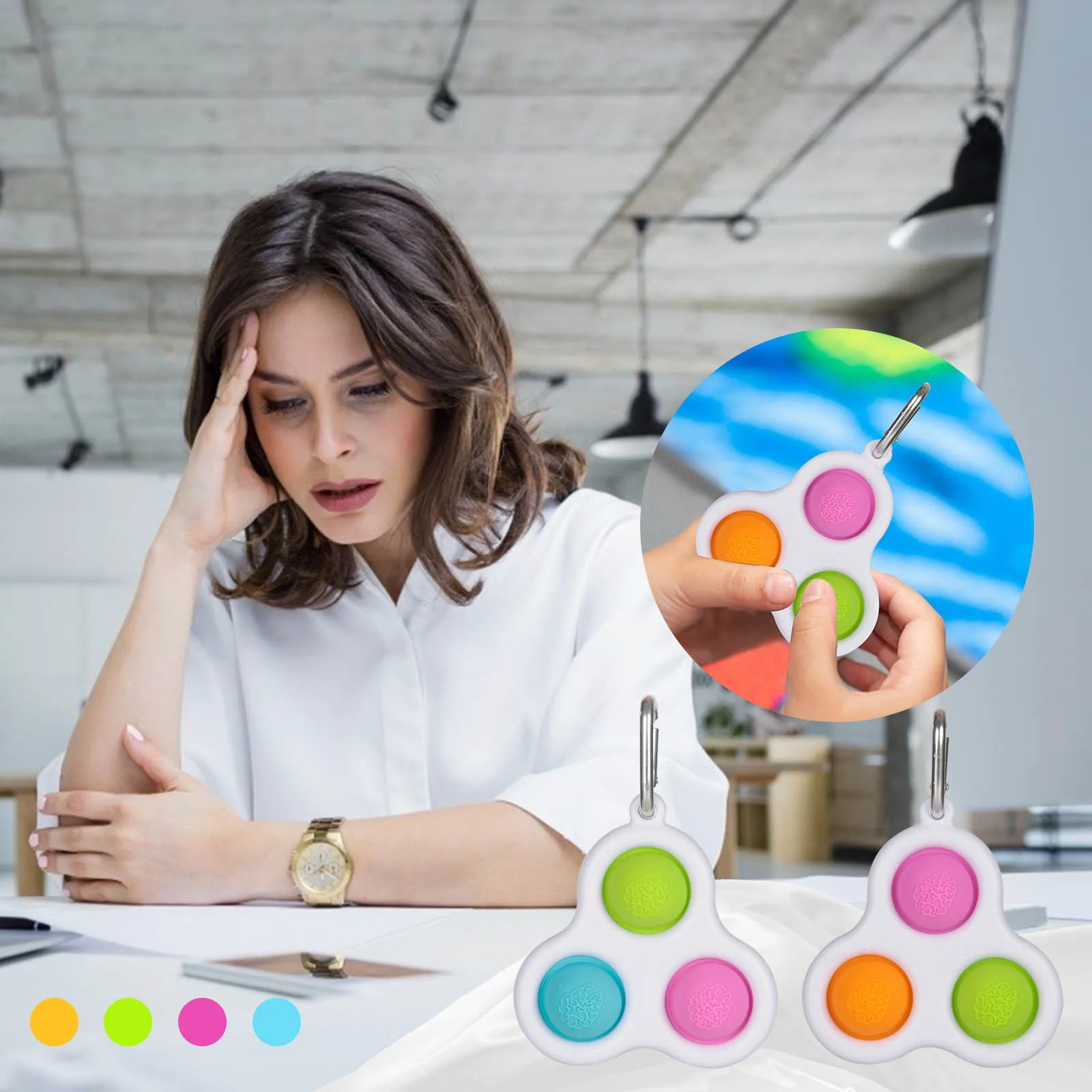 

Decompression Children Adult Dimple Toy Pressure Reliever Board Controller Fidget Toys Educational Toy Anime Toys Release Stress