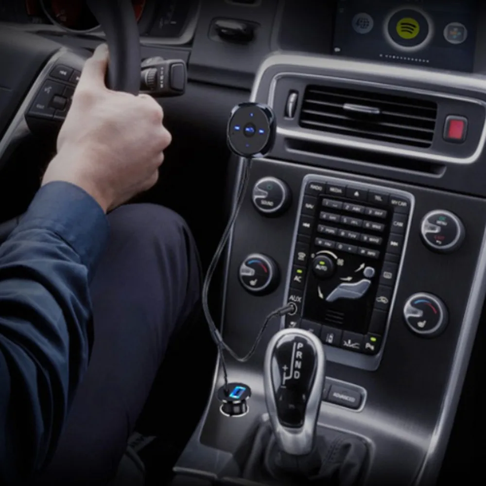 3,5 мм AUX Автомобильный Bluetooth 4,2 стерео приемник беспроводной аудио динамик музыка потоковое аудио адаптер микрофон