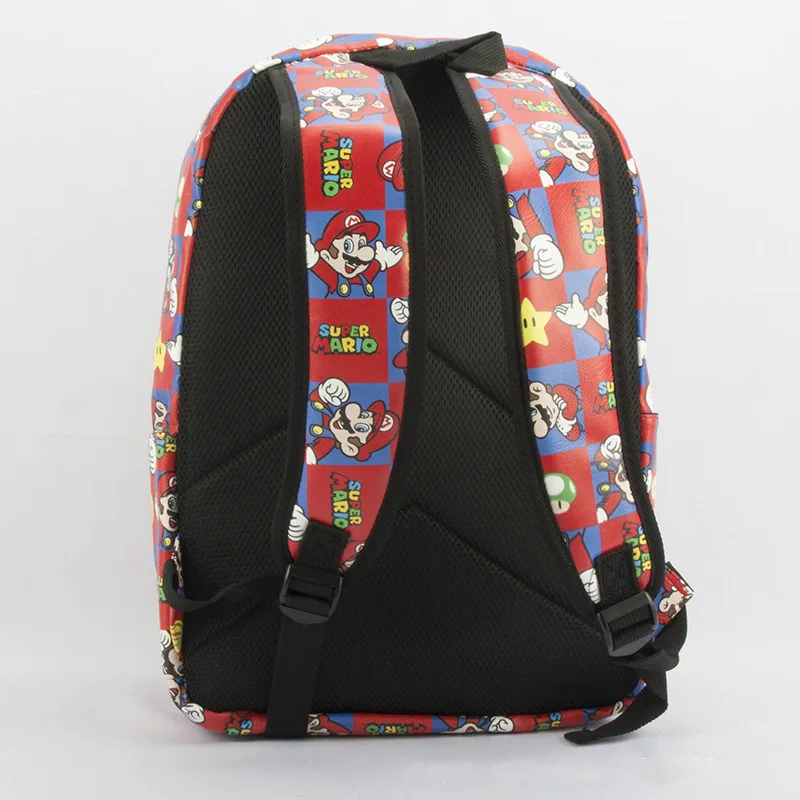 Рюкзак для косплея Супер Марио из искусственной кожи школьный ранец на плечо с