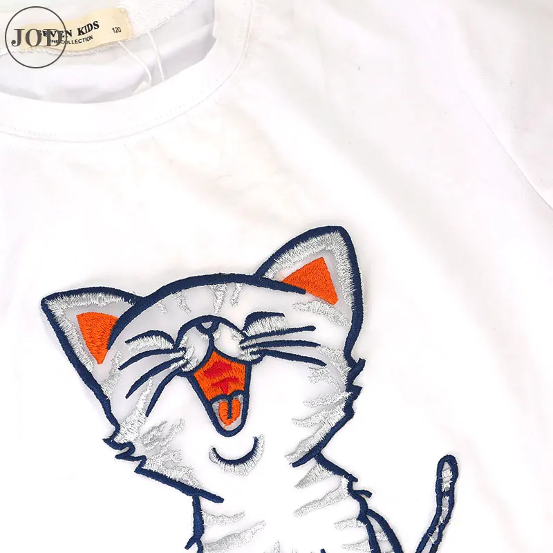 Кружева Кот Вышитые патч на Одежда Аксессуары для шитья милая улыбка пришить