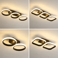 nordic square led ceiling lamp for living room bedroom indoor 33w 30w 22w 20w round led wall lighting fixtures for bathroom