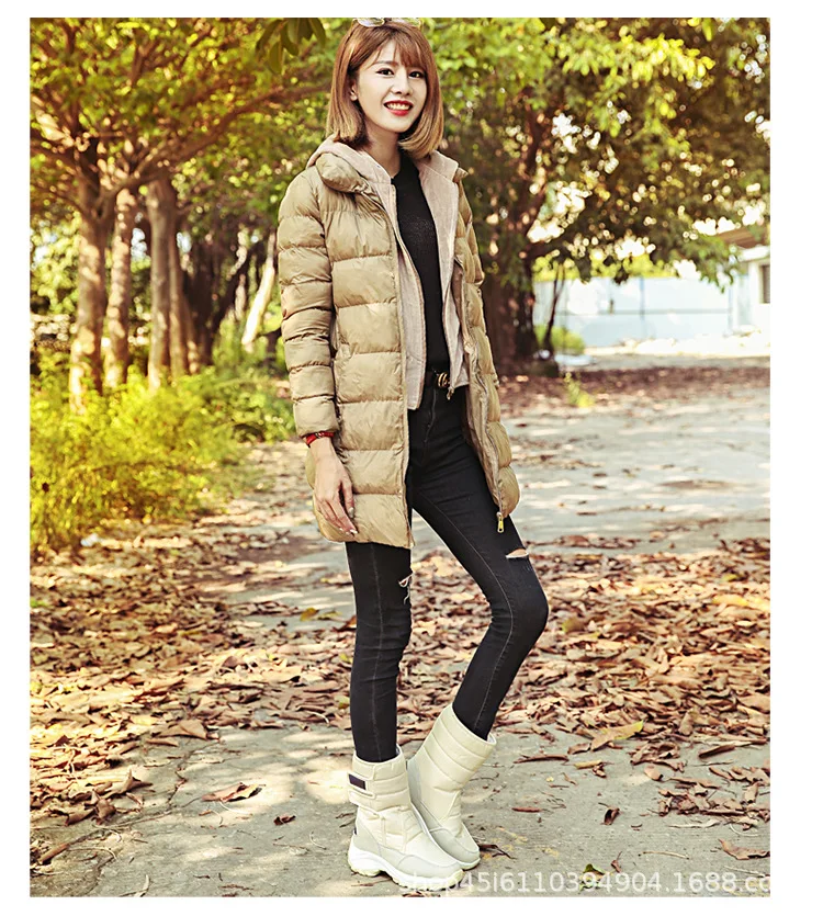 

2020 Winter Women Shoes Knee high Boots Female Elevator Snow Boots Platform Cotton-padded Shoes Size 35-42
