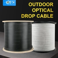 1000mroll 2 core 3 steel wire outdoor g 657a ftth fiber optic drop cable single mode pvclszh optical cable gjyxch 2xn