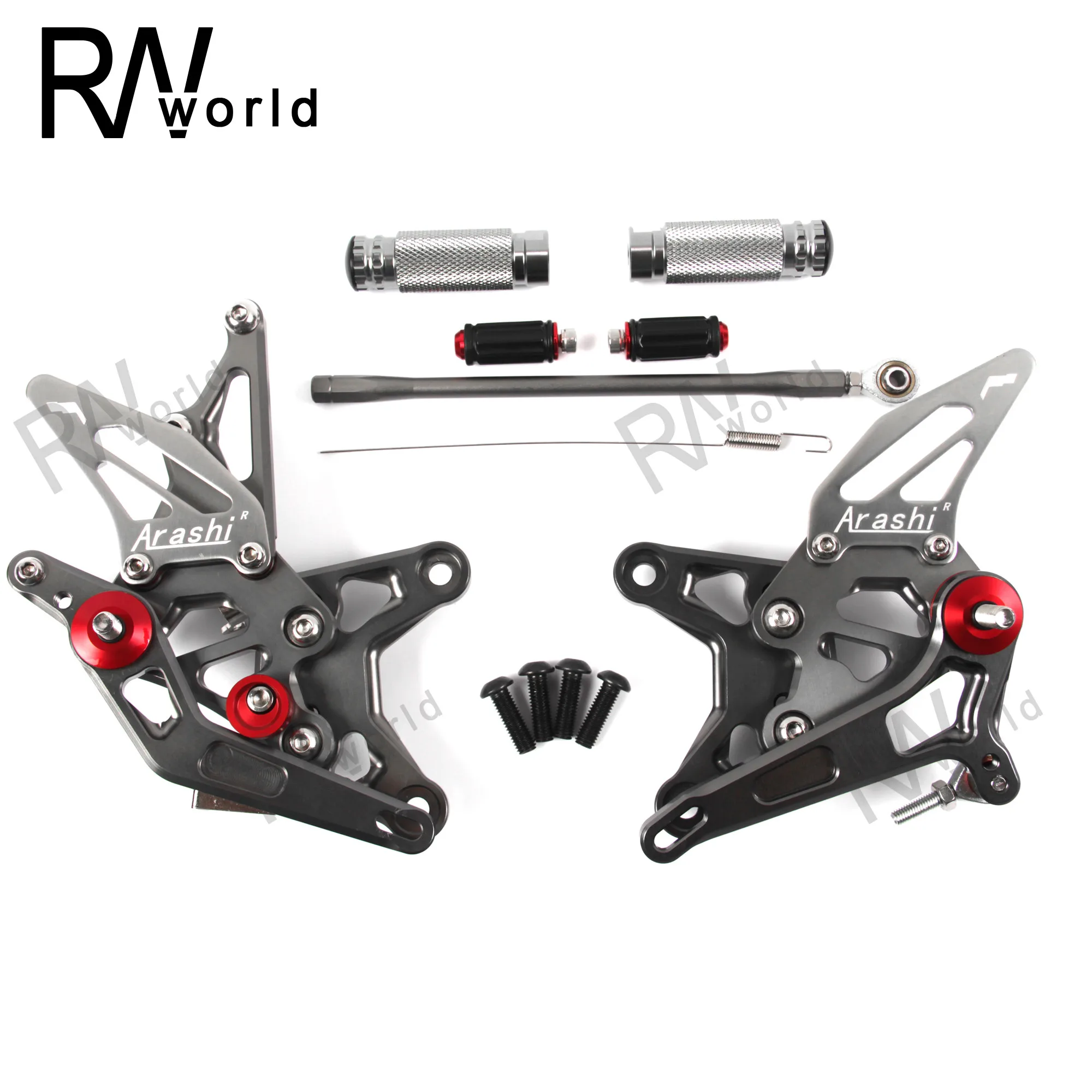 CNC Регулировка подножки для мотоцикла задняя Подножка KAWASAKI ZX-6R ZX6R ZX636 ZX 636 2009-2017 2010