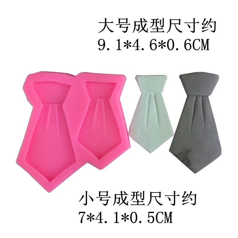 

Suit tie tie tie silicone mold chocolate turn sugar DIY drop mold decoration baking mold