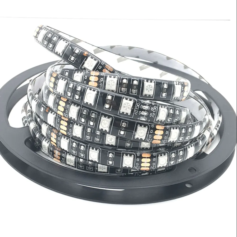 1 м-5 м DC5V USB Светодиодная лента Набор 5050RGB с RF IR Bluetooth музыкальный контроллер гибкий