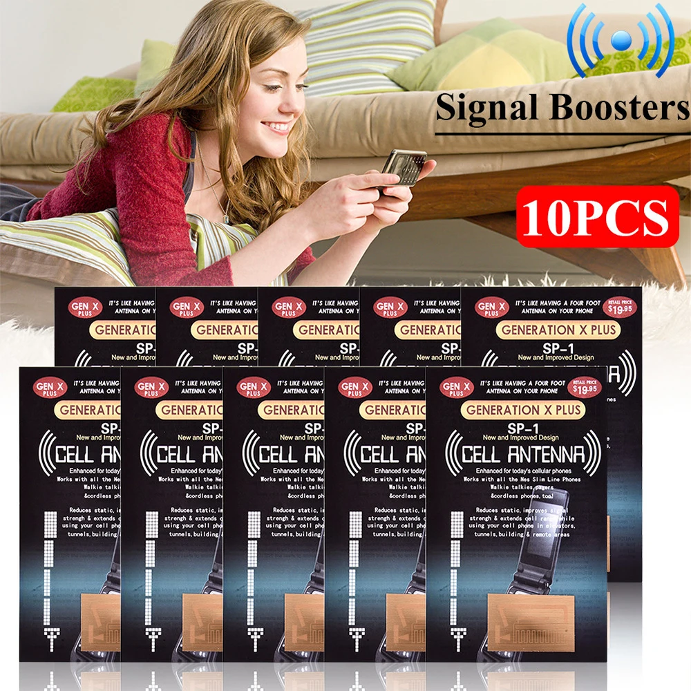 10 PCS Cellphone Phone Signal Enhancement Gen X Antenna Booster Improve Stickers Outdoor Camping Tools | Мобильные телефоны и