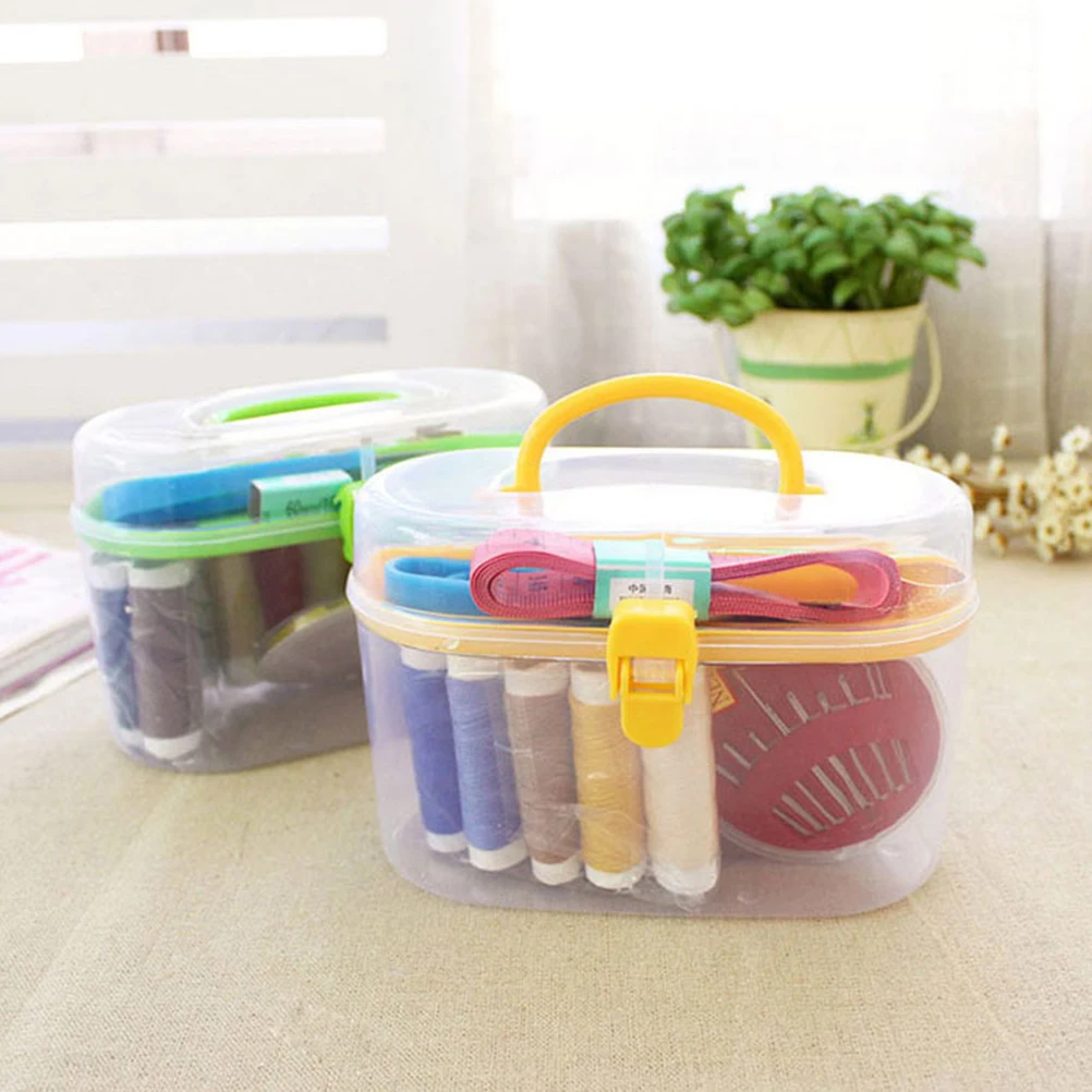 Большая швейная коробка набор бытовой портативный 10 шт мини инструмент нить