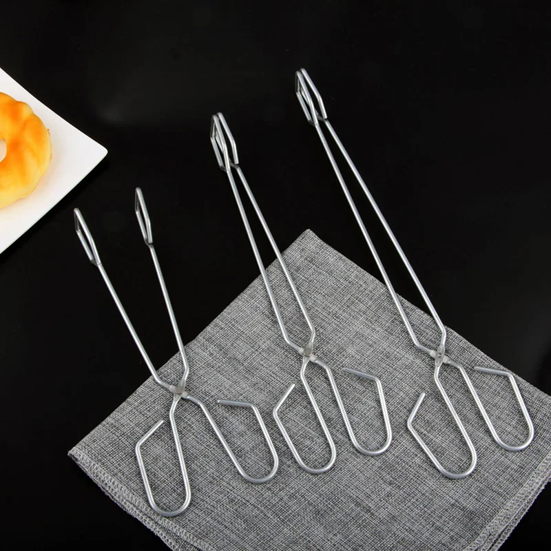 1 шт. щипцы для барбекю гриля зажим из нержавеющей стали пиццы инструмент