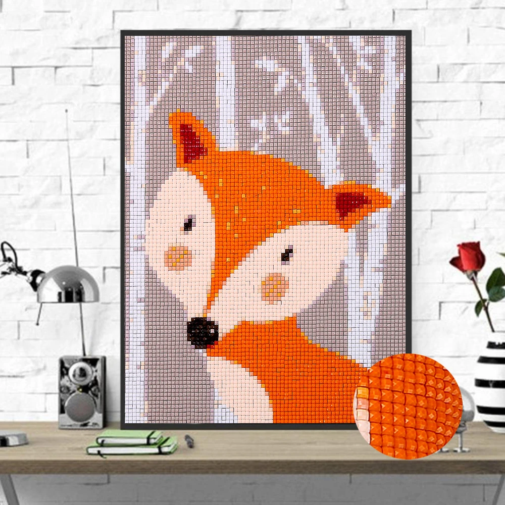 

DIY Diamond Painting Train square Full Drill Diamond Embroidery"Passenger waiting for the train"Cross Stitch Mosaic Home Decor