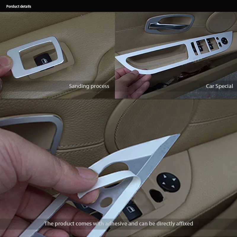 4 шт. стеклоподъемники из алюминиевого сплава/углеродного волокна для автомобиля