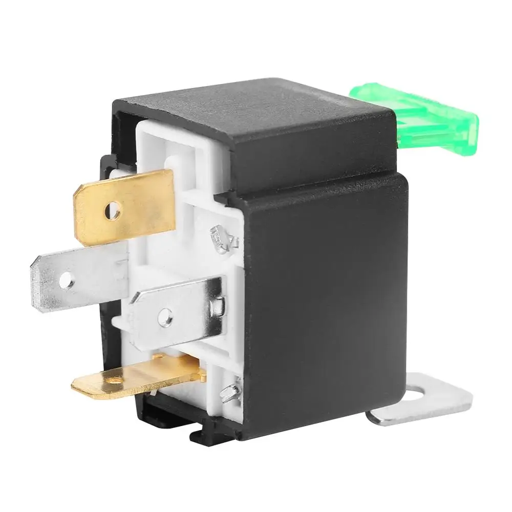 Черный 4-контактный постоянный ток 12 в 30 а нормально открытые контакты автомобиля