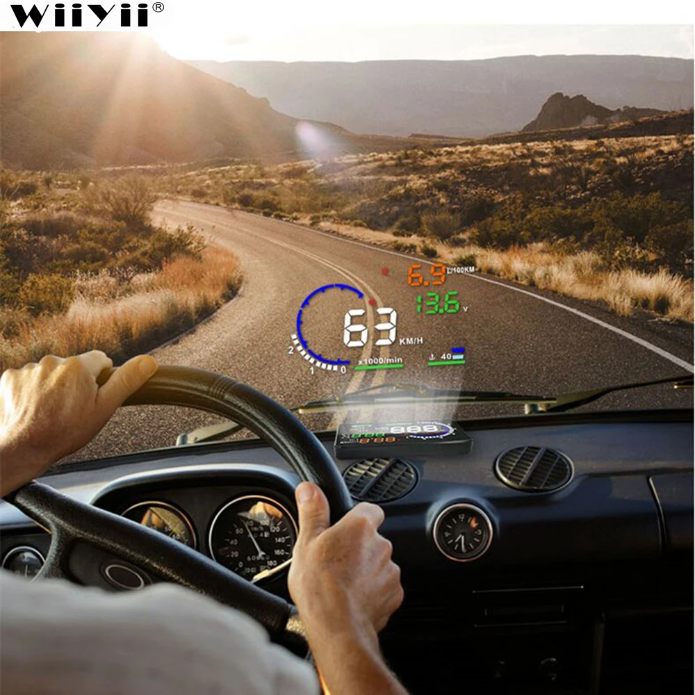 Автомобильная система сигнализации A8 Hud дисплей 5 дюйма предупреПредупреждение о