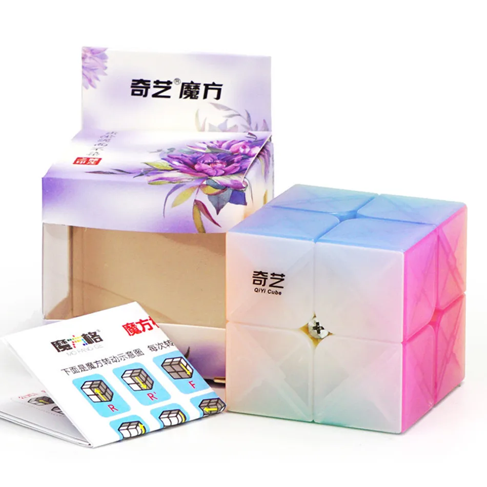 

Волшебный кубик Qiyi Qidi S 2x2, пазлы без наклеек, гладкий кубик-пазл 2x2x2, волшебные кубики 2 на 2 скорости, игрушки, подарки для детей, подарок