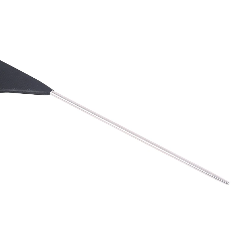 

Pro Black Fine-tooth Metal Pin Hairdressing Hair Style Rat Tail Comb Brush Hot