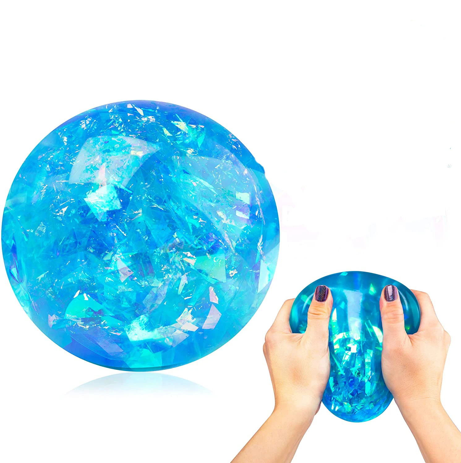 

ZK20 10CM Medium Squishy Stress Ball Fidget Toy Anti Stress Sensory Ball Squeeze Toy Power Fun Stress Ball for Adults and Kids