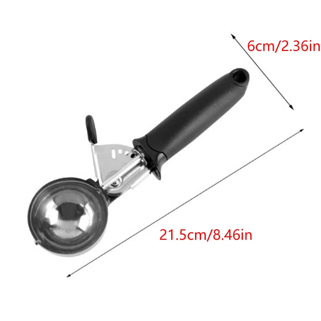

Ice Cream Scoop Home Restaurant Ice Cream Watermelon Fruit Stainless Steel Spoon with Trigger Lever