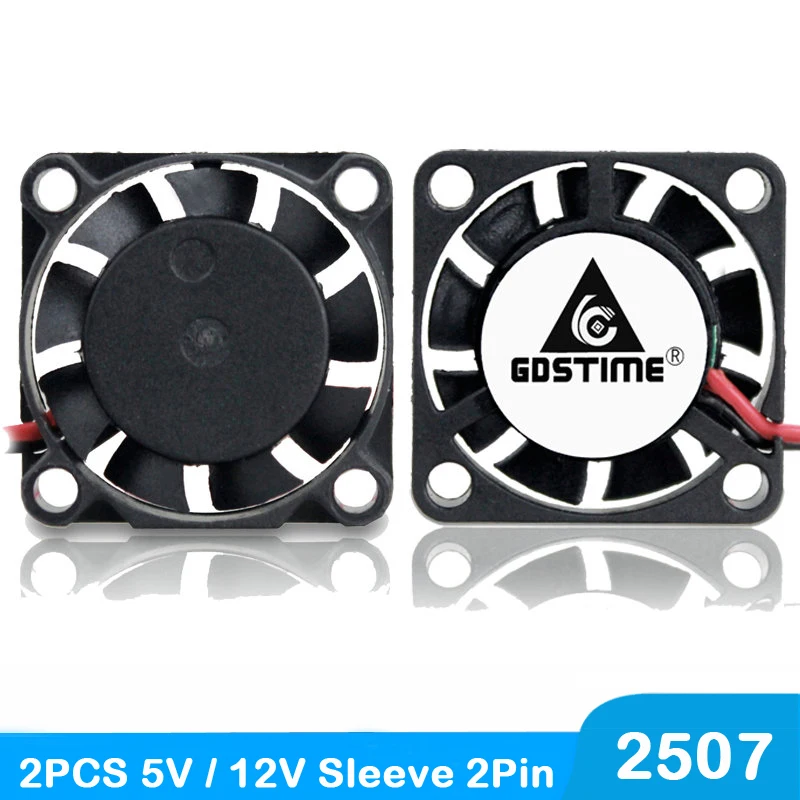 Вентилятор охлаждения Gdstime DC 5 В 12 25 мм x 7 2507 25x25x7 2 шт. |