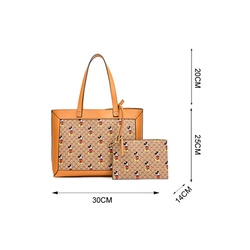 YOUSE 2 PCS/SETS Композитные сумки с животным принтом 2021 года модные рисунки на ремне из Pu-кожи на плечо сумка-мессенджер.