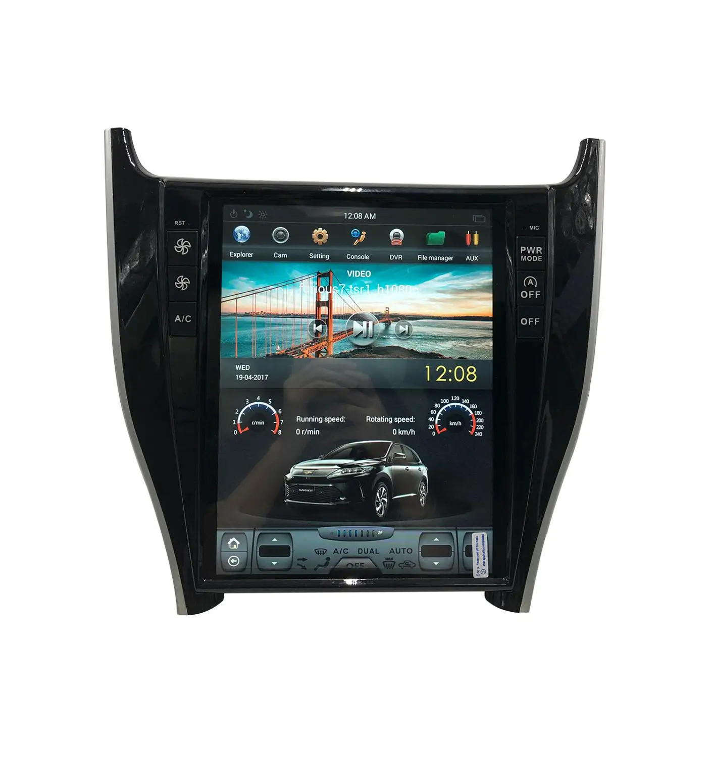 PX6 Android 9 0 для Toyota Harrier с 128 ГГц Автомобильный мультимедийный стерео плеер GPS аудио