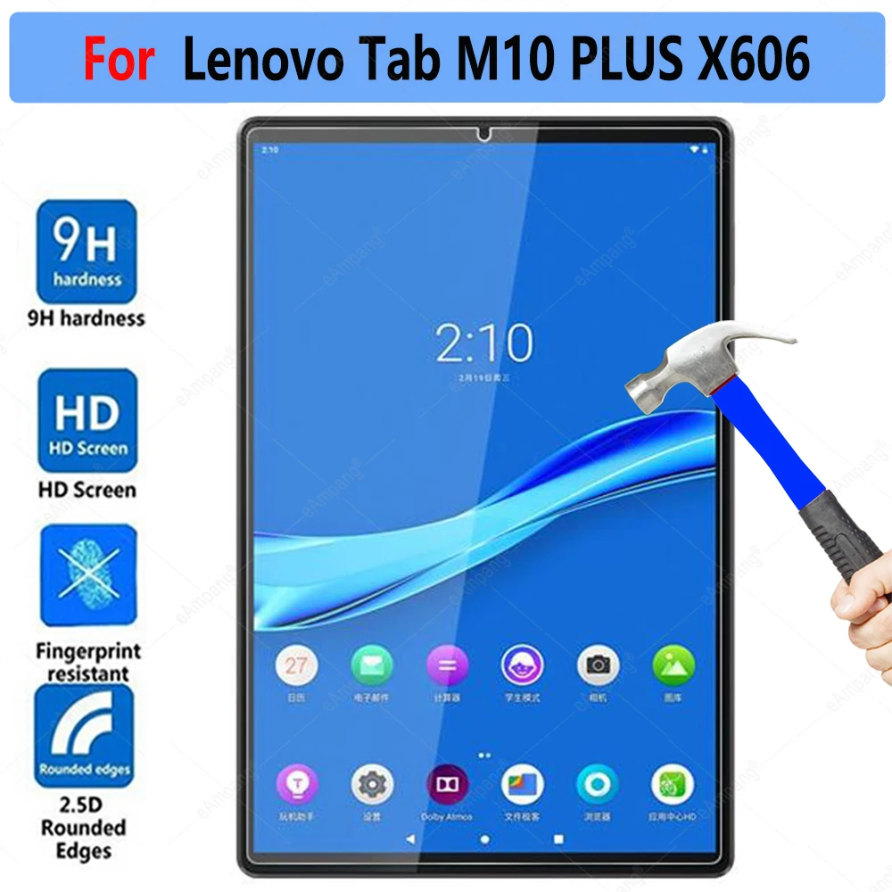 

Tempered Glass for Lenovo Tab M10 FHD Plus 10.3 inch TB-X606 Screeen Protector 0.3mm 9H HD Transparent Tablet Film