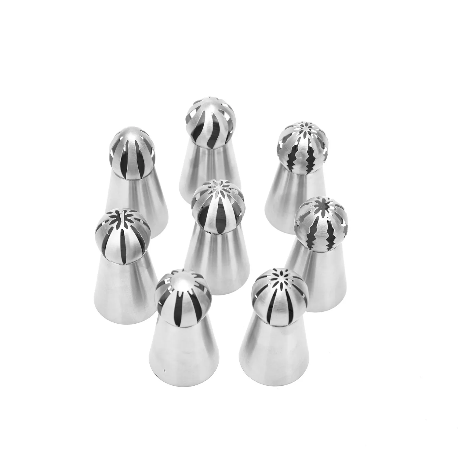 8 шт набор для декорирования тортов из нержавеющей стали Кондитерские насадки