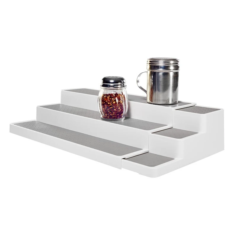 Расширяемая полка органайзер набор шкафов 3 уровня скользящая подкладка