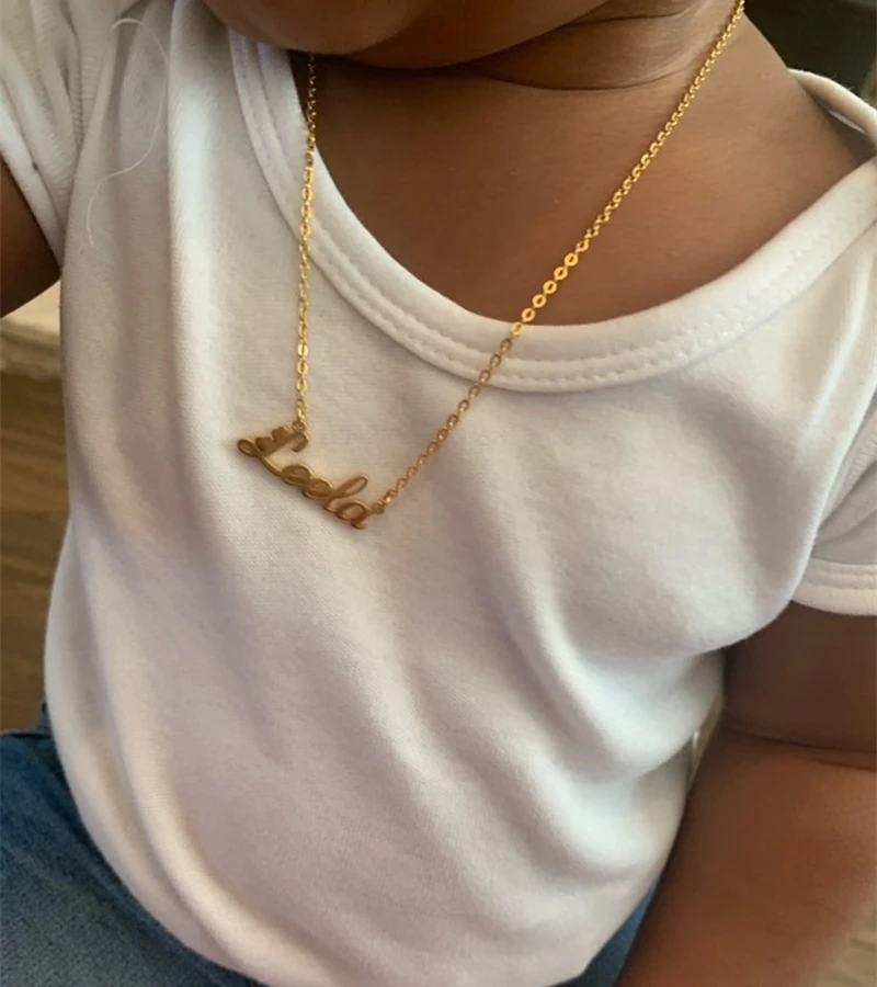 Симпатичное ожерелье для новорожденного ребенка индивидуальное украшение из