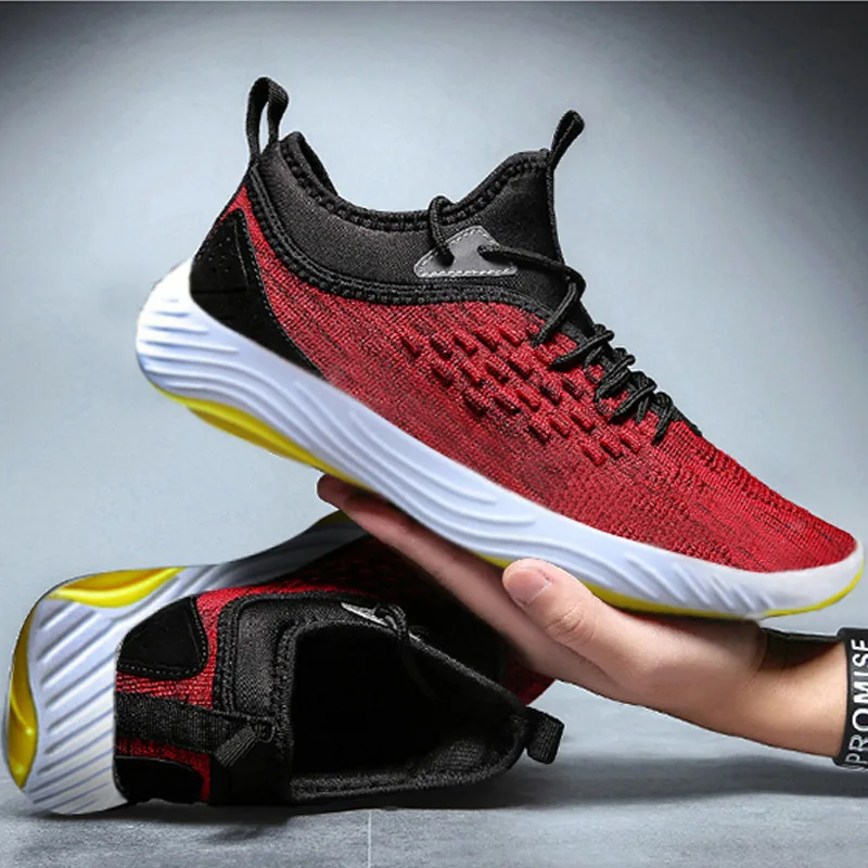 

2021 Breathable Men Running Shoes Lightweight Mesh Jogging Sneakers Non-slip Soft Outdoor Walking Tennis Sport Shoes Zapatillas