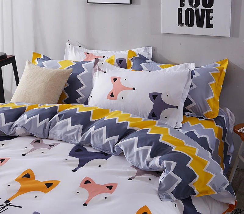 Постельное белье простыня с наволочками хлопковый комплект постельного белья