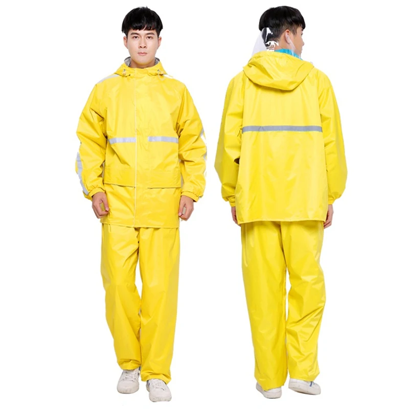 Желтый дождевик штаны для взрослых верховой езды непромокаемые куртки