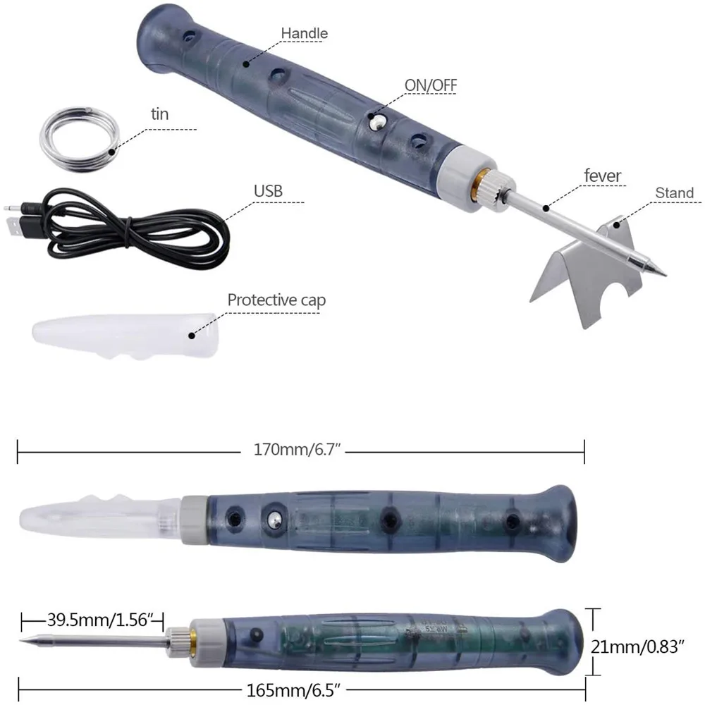Электрический паяльник с питанием от USB 5 В 8 Вт | Инструменты