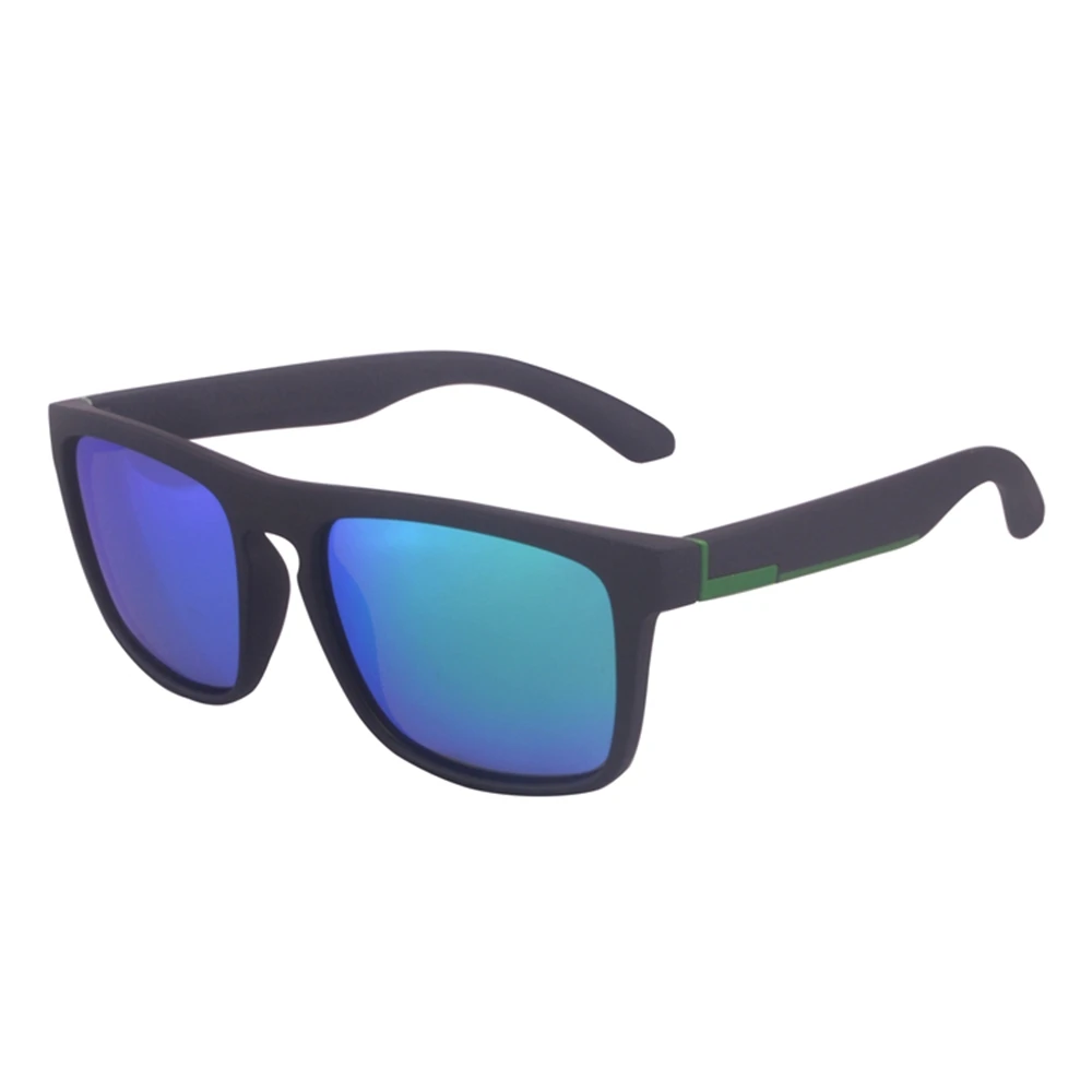 Мужские солнцезащитные очки с зеркальным покрытием квадратные поляризационные