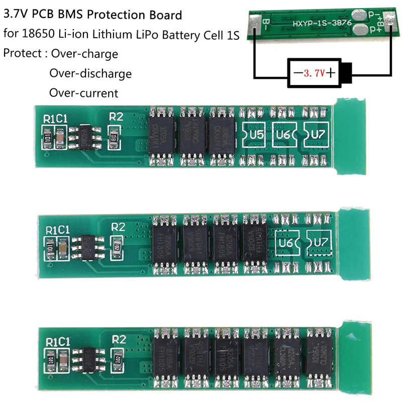 1 шт. 6 12A 3 7 V PCB плата защиты BMS для литий ионной полимерной батареи 18650|Детали и