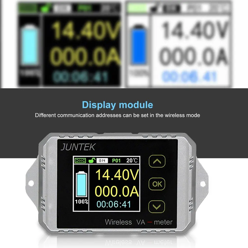 Цифровой беспроводной счетчик напряжения постоянного тока ва VAT1100 100 в а кулометр