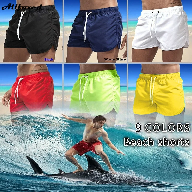 

Men's Swimming Shorts Summer Board Surfing Sexy Low Waist Beachwear Holiday Leisure Swimwear Trunks Seaside Surfing Male Shorts