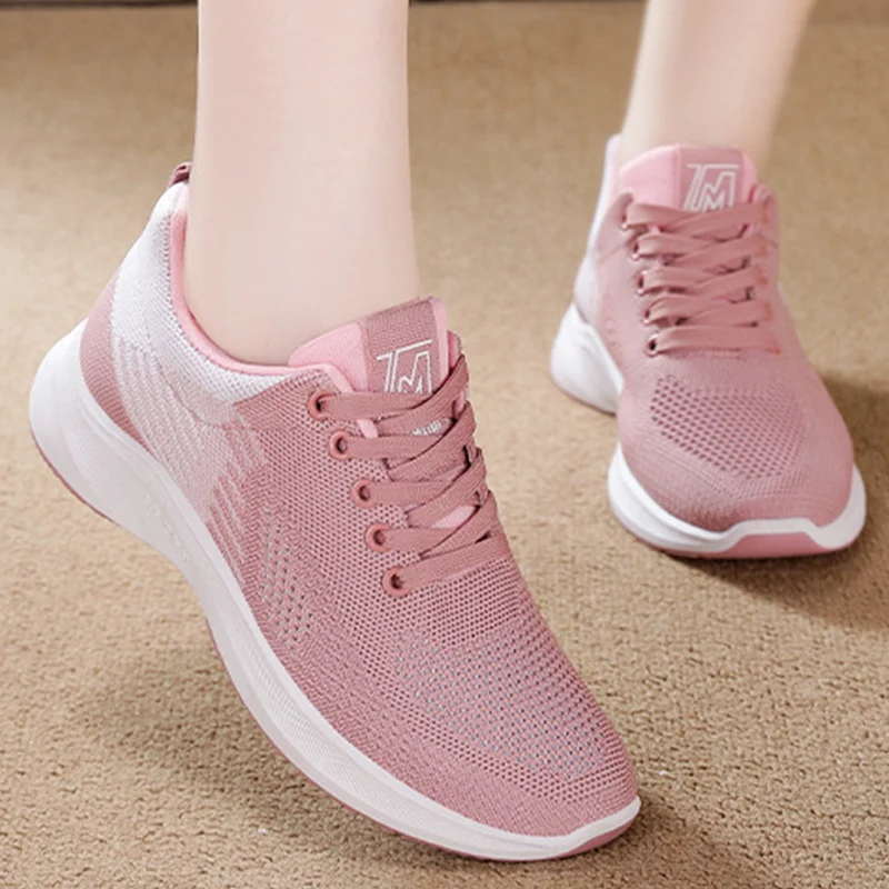 

Sneakers Women Fashion Walking Ladies Vulcanized Shoes Lace Up Shoes Women Sneakers Plus Size Female Sneakers Zapatillas Mujer