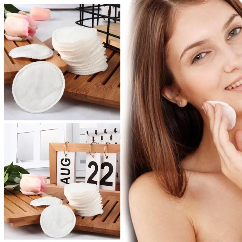 

100 шт., круглые ватные диски для снятия лака для ногтей