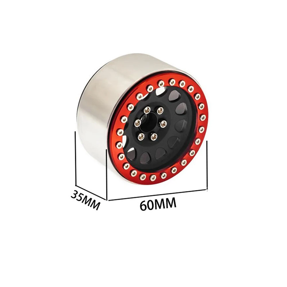 

2.2 inches Beadlock Wheel Hubs Wheel Rims for 1/10 Axial SCX10 Traxxas TRX4 Defender RC Crawler Car Accessories