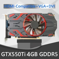 gtx550ti gaming graphic card for nvidia 4gb gddr5 128 bit pcie 2 0 hdmi compatibledvi with cooling fans computer graphic card